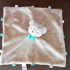 Kellytoy Bear Plush Lovey Blanket Rattle
